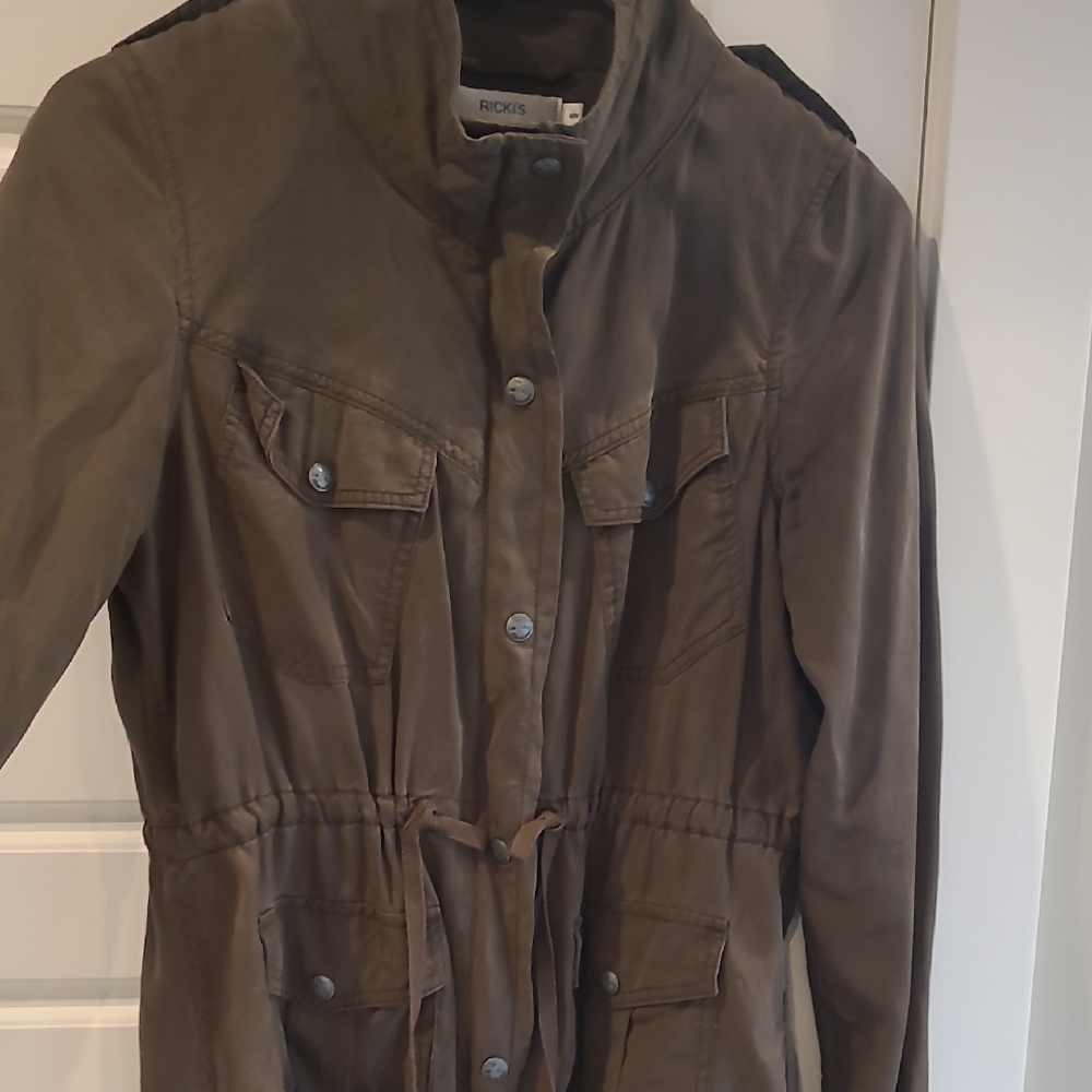 Rickis Army Green Military Style Shirt Jacket. Size M